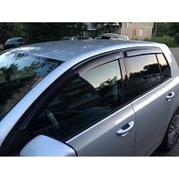 Дефлекторы окон (ветровики) Volkswagen Golf-5 5d с 2003-2008 г.в./Golf-6 5d с 2008 г.в.