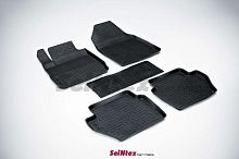 Коврики Ford Fiesta 2008-2012 г. - резиновый c выс. борт. "Seintex"