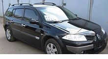 Дефлекторы окон (ветровики) Renault Megane II 5d с 2002-2008 г.в. Wagon