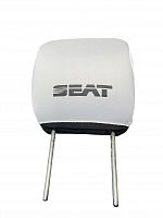 Чехлы на подголовник белые SEAT