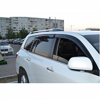 Дефлекторы окон (ветровики) Toyota Highlander с 2007-2013 г.в./Kluger с 2007-2014 г.в.