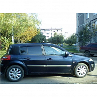 Дефлекторы окон (ветровики) Renault Megane II 5d с 2002-2008 г.в. Hb