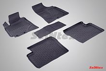 Коврики Geely Emgrand EC7 2009-2016 г. - резиновый c выс. борт. "Seintex"