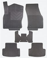 Ковры резиновые для Skoda Karoq (2017) / Volkswagen Taos (2020) / Audi A3 (2012-)/Seat Leon (2012-) Sota