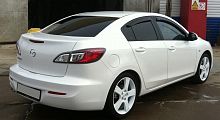 Дефлекторы окон (ветровики) Mazda 3 с 2009 г.в. Sedan