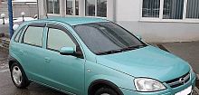 Дефлекторы окон (ветровики) Opel Corsa C 5d с 2000-2006 г.в.