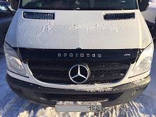 Дефлектор капота (отбойник) Mercedes-Benz Sprinter (Br.906) с 2006-2013 г.в. (вариант Б)