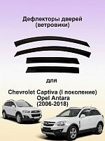 Дефлекторы окон (ветровики) Chevrolet Captiva / Opel Antara 2006 г.